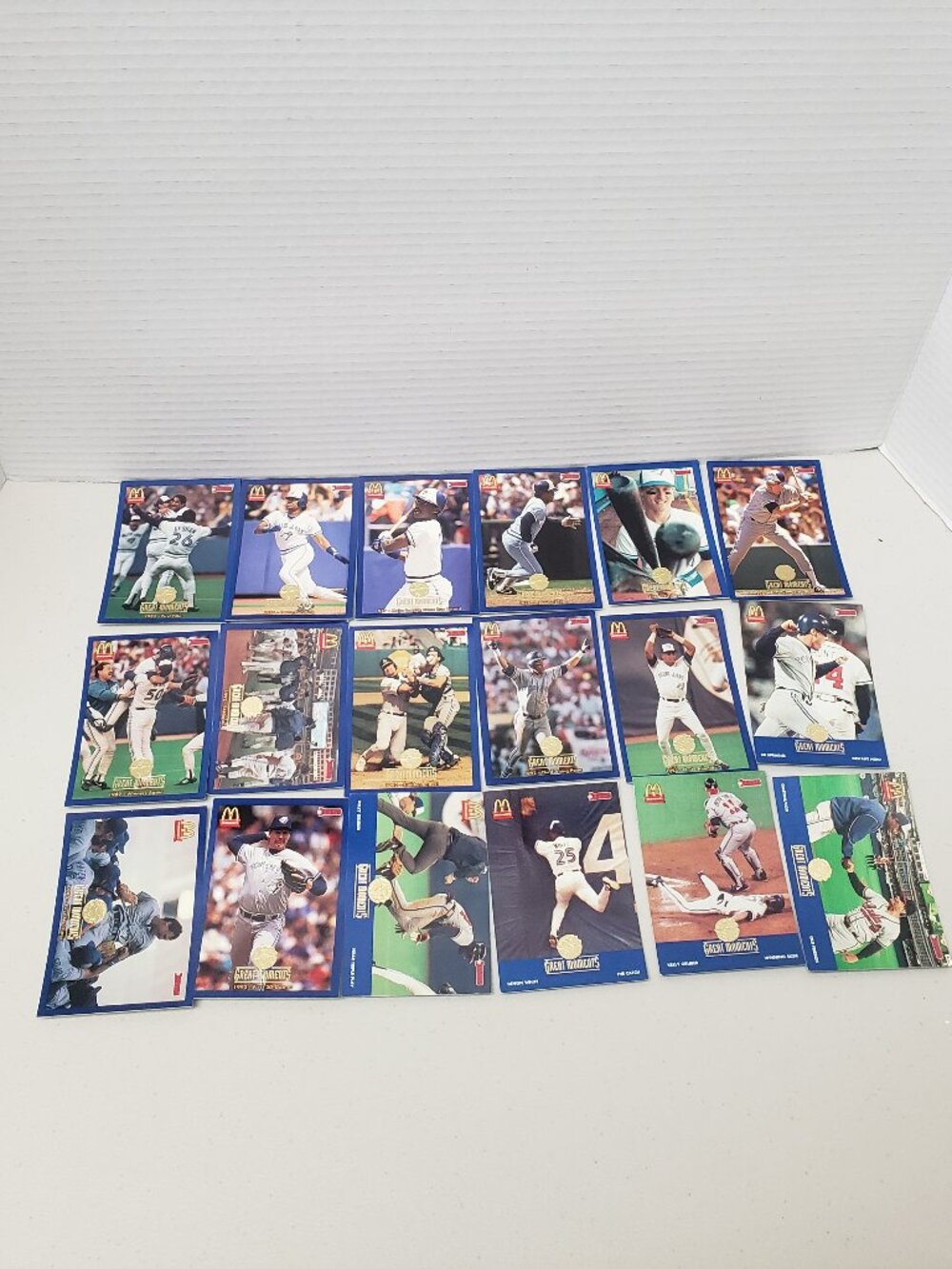 Toronto Blue Jays 1993 McDonald's Trading Cards